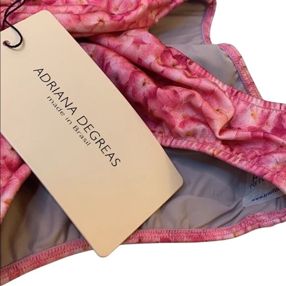 Adriana DEGREAS Floral One-piece Halter Swimsuit In Hydrangea Small - Picture 10 of 12